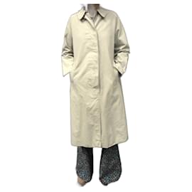 Impermeable Burberry Khaki en Gabardina de Algodón