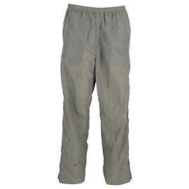 Pantaloni sportivi a conchiglia con zip e dettagli in velluto di Acne Studios in nylon verde