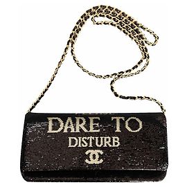 Chanel Borsa a patta con paillettes Super Rare Dare To Disturb