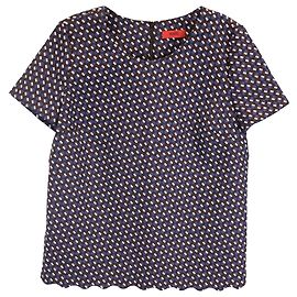 Top smerlato a maniche corte Hugo by Hugo Boss in cotone multicolore