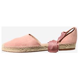 Aquazzura Espadrillas in pelle scamosciata rosa - taglia EU 38