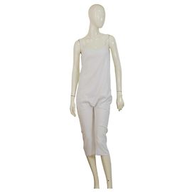 Autre Marque Mono corto Four Minds de algodón blanco con tirantes