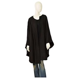Autre Marque Cárdigan Capa Murek fashion Negro Ajuste Relajado