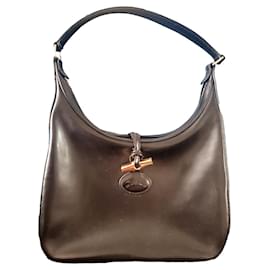 Longchamp Roseau Leather Handbag Black