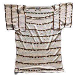 Missoni T-Shirt mit bunten Streifen Eggshell
