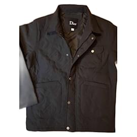 Giacca blazer Dior Cannage in tessuto tecnico nero