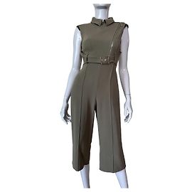 Mono Elisabetta Franchi Khaki Viscosa