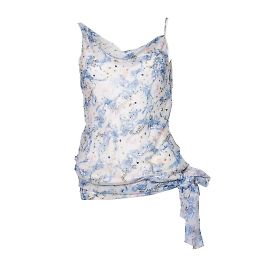 Autre Marque Diane von Furstenberg, Top asimmetrico color crema