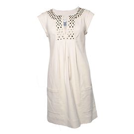 Autre Marque Diane von Furstenberg, Vestido beige sin mangas