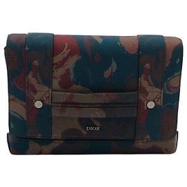 Borsa a tracolla marrone Dior x Peter Doig