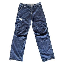 Jeans cargo blu di Giorgio Armani dei primi anni 2000