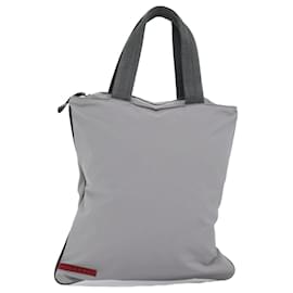 PRADA Sport-Einkaufstasche Nylon Grau Auth ep4219