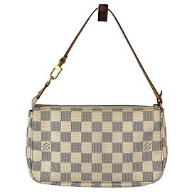 Bolso Pochette Accesorios Damier Azur Blanco Louis Vuitton