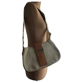 Christian Dior Columbus Segeltuch & Leder.