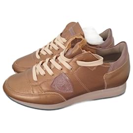 Sneakers Philippe Model Pelle Oro Rame