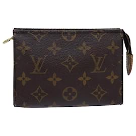 LOUIS VUITTON Monogram Poche Toilette 15 Pouch M47546 LV Auth 76270
