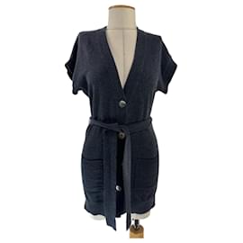 Cardigan aus Kaschmir Dunkelgrau - Autre Marque