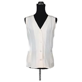 Emanuel Ungaro Camisa de seda blanca vintage Ungaro, Ungaro mar y barco