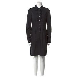 Diane Von Furstenberg Abito camicia vintage Emilio DvF con rouches