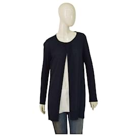 Autre Marque Maria Calderara Strickpullover Schwarz Weiß