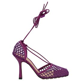 Sandalo con lacci elasticizzati Bottega Veneta viola