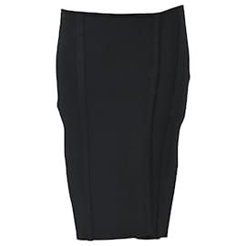 Herve Leger Bleistiftrock aus schwarzem Polyester