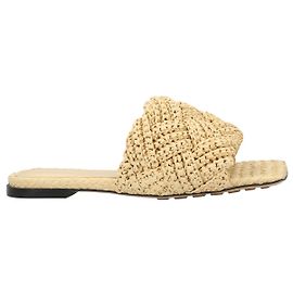 Sandalo piatto Lido marrone di Bottega Veneta