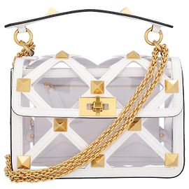 Valentino Garavani Borsa Valentino Roman Stud Trasparente