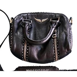 Zadig & Voltaire Sunny nano studs nero in pelliccia