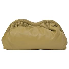 Mansur Gavriel Cloud Clutch Pomelo in pelle oliva
