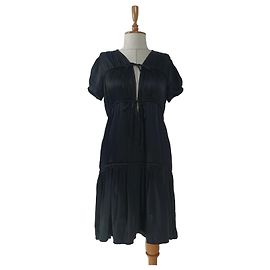 Autre Marque Vestido de seda negro Rabens Saloner