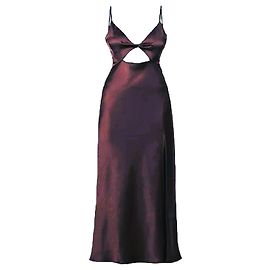 Autre Marque Bec & Bridge Carolina Cut Out Kleid Pflaume Viskose