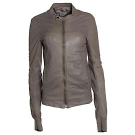 Giacca in pelle Rick Owens, Olmar & Mirta grigia
