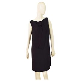 Autre Marque Benetton Schwarzes ärmelloses Mini-Kleid Größe L