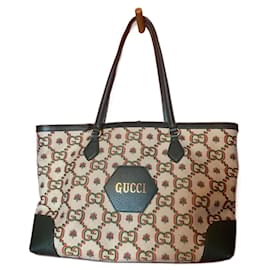 Borsa Tote Gucci Ophidia Centennial Beige Verde