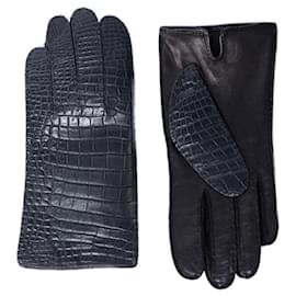 Handschuhe aus Krokodilleder (Seidenfutter) **selten** - Autre Marque