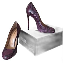 Zapatos de tacón Dsquared2 de piel morado oscuro
