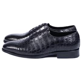 Scarpe Oxford di lusso in pelle di coccodrillo taglia 44 - Autre Marque