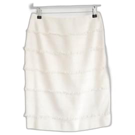 Falda de tweed crema Fantasy de Chanel Primavera 2008