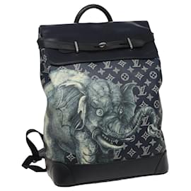 LOUIS VUITTON Monogram Savanna Steamer Rucksack Schwarz M54126 LV Auth 74279SA