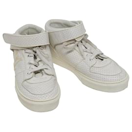 Zapatillas LOUIS VUITTON Cuero Blanco LV Auth kk232