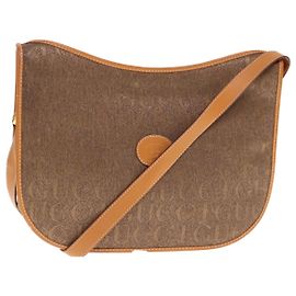 Borsa a Spalla GUCCI in Tela Beige 001 23 1036 Auth ep4601