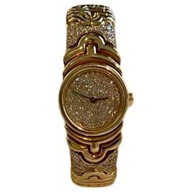 Bulgari Parentesi Uhr aus Gelbgold und Diamanten
