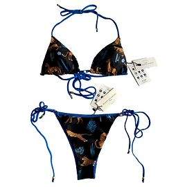 Autre Marque Bañador de 2 piezas FLAVIA VALENTINI negro naranja