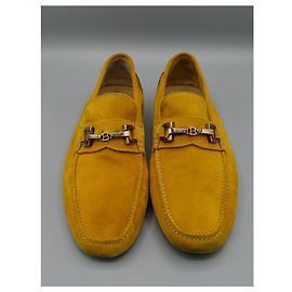 Bally Mocasines de ante mostaza