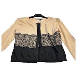 Conjunto Christian Dior de cachemira y seda rosa Talla 38