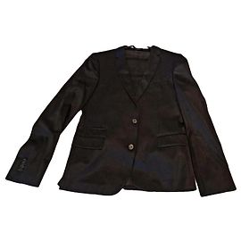 Hugo Boss Completo nero damascato di taglio elegante
