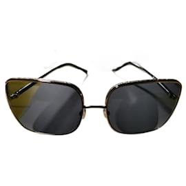 Gafas de sol Jimmy Choo Negras y Doradas con Brillo