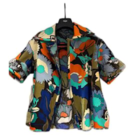 Fendi Reversible Nerzfell Jacke Blumenmuster Mehrfarbig