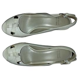 Sandali Stuart Weitzman in pelle beige Taglia 7.5 US